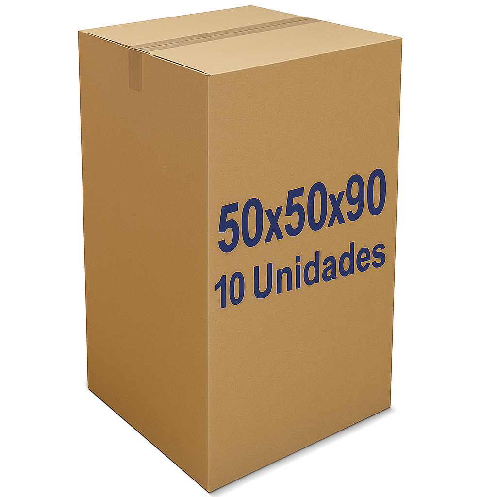 Caixa De Papelão Grande Mudança 50x50x90 (10 Unidades) para Envios Doação Campanha do Agasalho Sedex em Oferta na Shopee