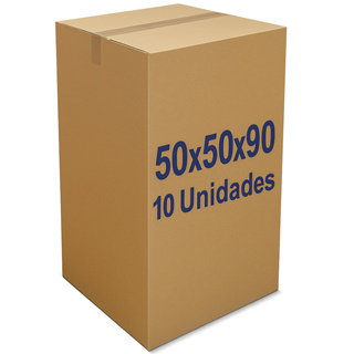 Caixa De Papelão Grande Mudança 50x50x90 (10 Unidades) para Envios Doação Campanha do Agasalho Sedex em Oferta na Shopee