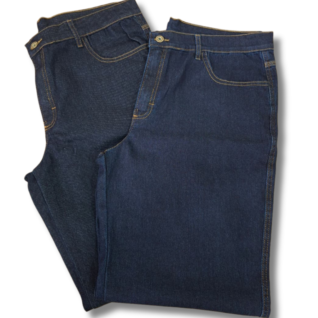 Kit 2 Calças Jeans Masculina Plus Size Tamanho Grande Lycra