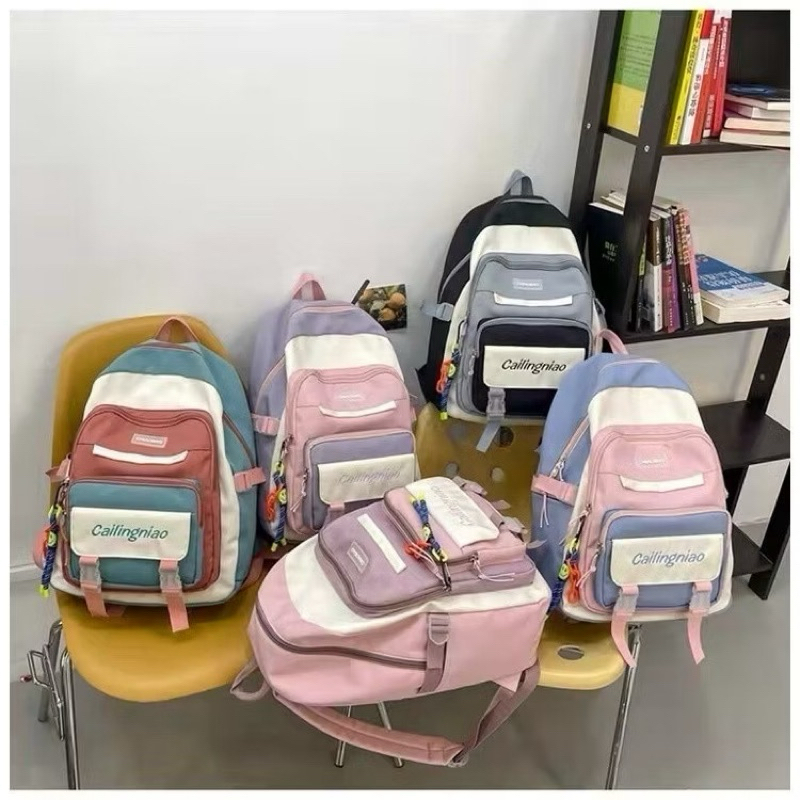 Mochila Feminina Escolar Passeio Coreano Grande Capacidade Impermeável Pronta Entrega b222