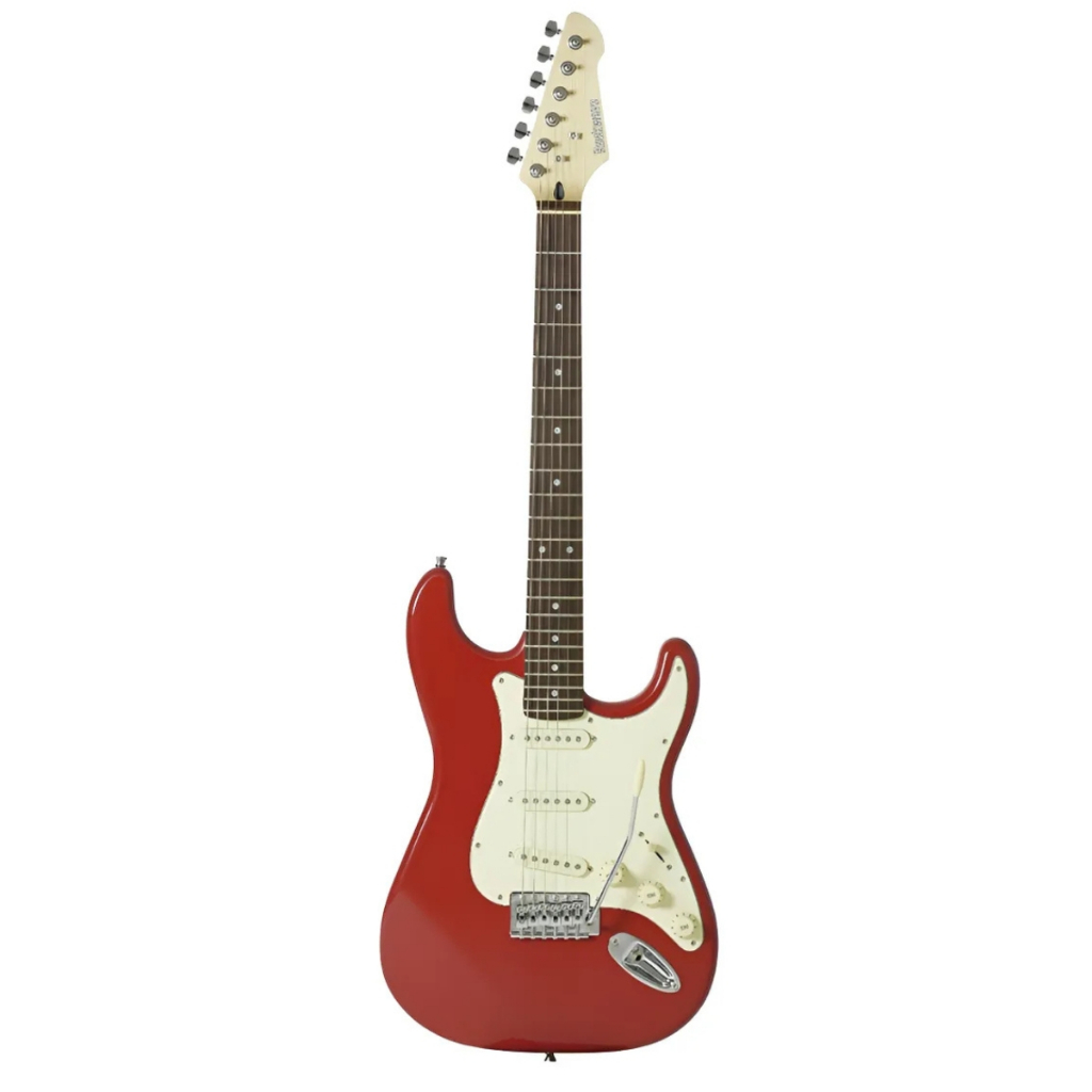 Guitarra Rockwave Rw50 Rd  Modelo Stratocaster Red Destro Vermelho Guitarra Rockwave Rw50 Rd  Modelo Stratocaster Red De