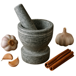 Pilão em Pedra Socador de Temperos Gourmet em Oferta na Shopee