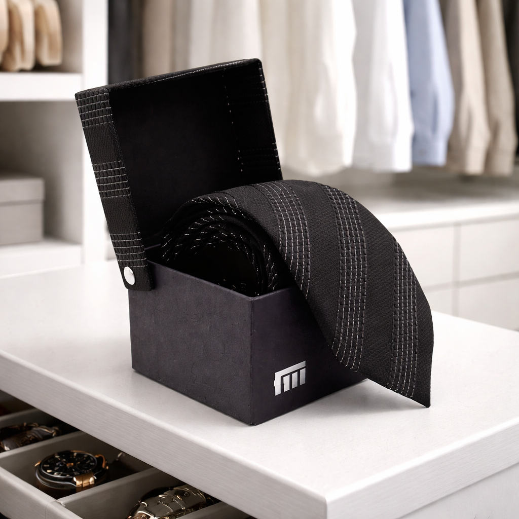 Gravata Fatto A Mano 1200 Fios + Caixa