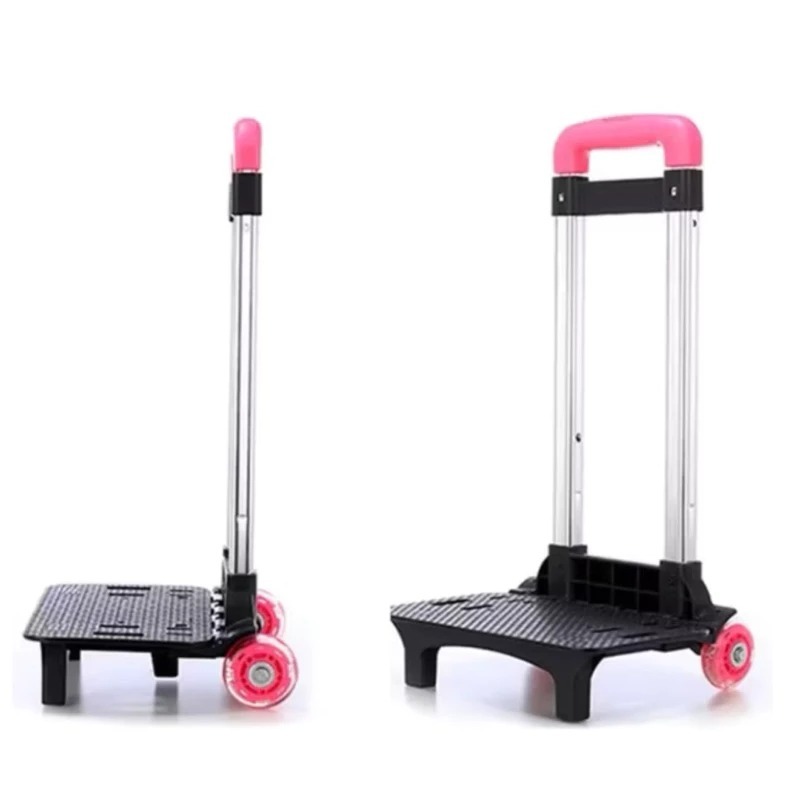 Carrinho de mochila com regulagem de altura e rodas de silicone