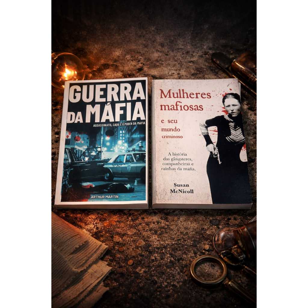 Kit Mundo do Crime 2 livros  Guerra da Máfia e Mulheres Mafiosas e Seu Mundo Criminoso