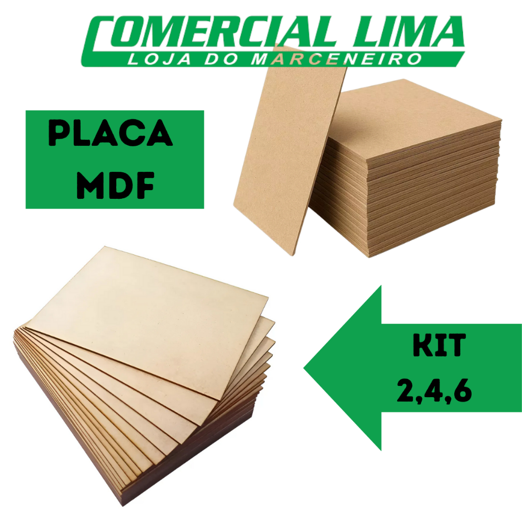 Kit 2 4 6 Un 60 x 90 Chapa  MDF Cru 3mm Para Quadros Decorativos Porta Retrato Artesanato Adesivar em Oferta na Shopee
