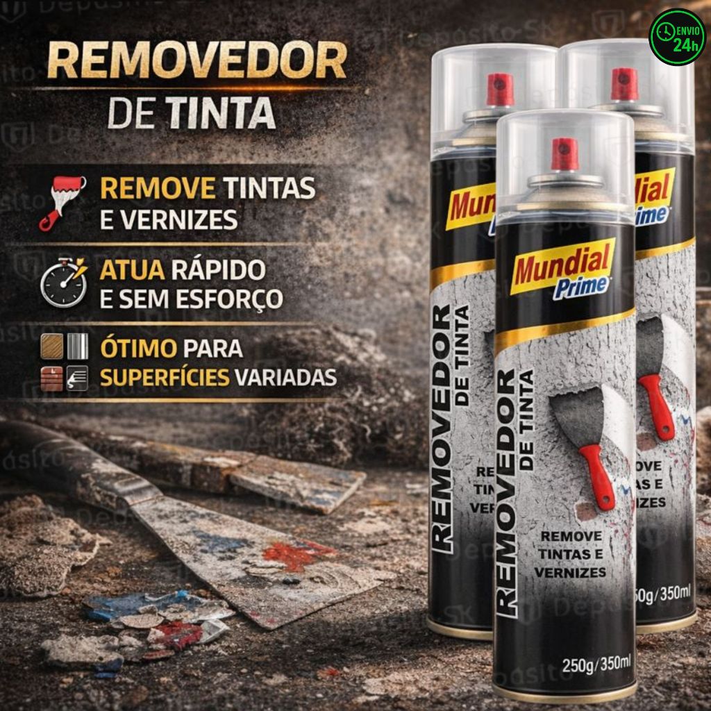 Removedor de Tinta 350ml Remove Esmalte Sintético, Verniz, Texturas e Mais em Oferta na Shopee