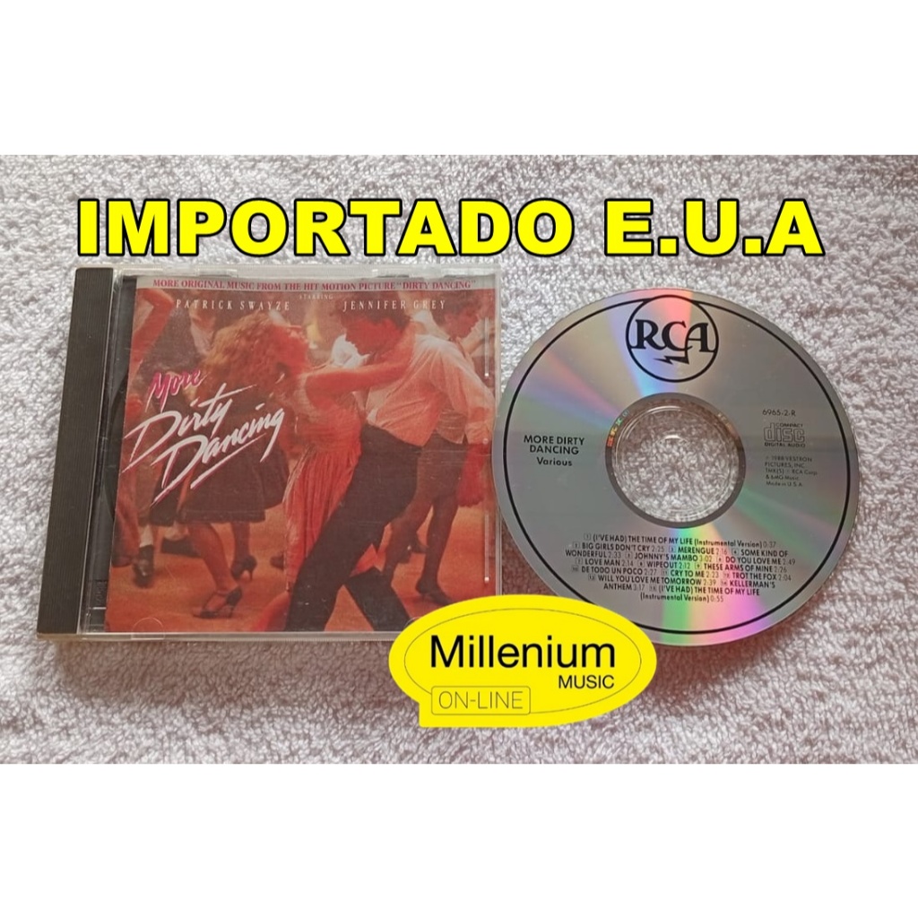 CD More Dirty Dancing (Ritmo Quente) Parte 2 Trilha Sonora Do Filme 1987 Importado E.U.A Original Gravadora Ótimo Estado