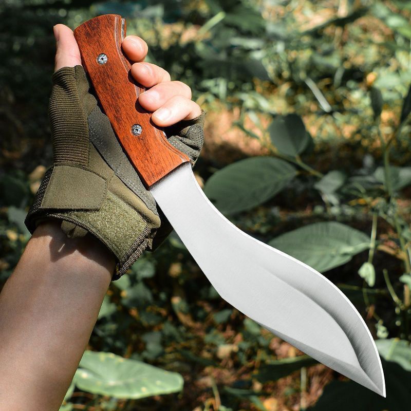 Faca Cutelo Descascador Profissional Grande Forjado Aço Com Bainha Cozinha Carne Camping Ao Ar Livre