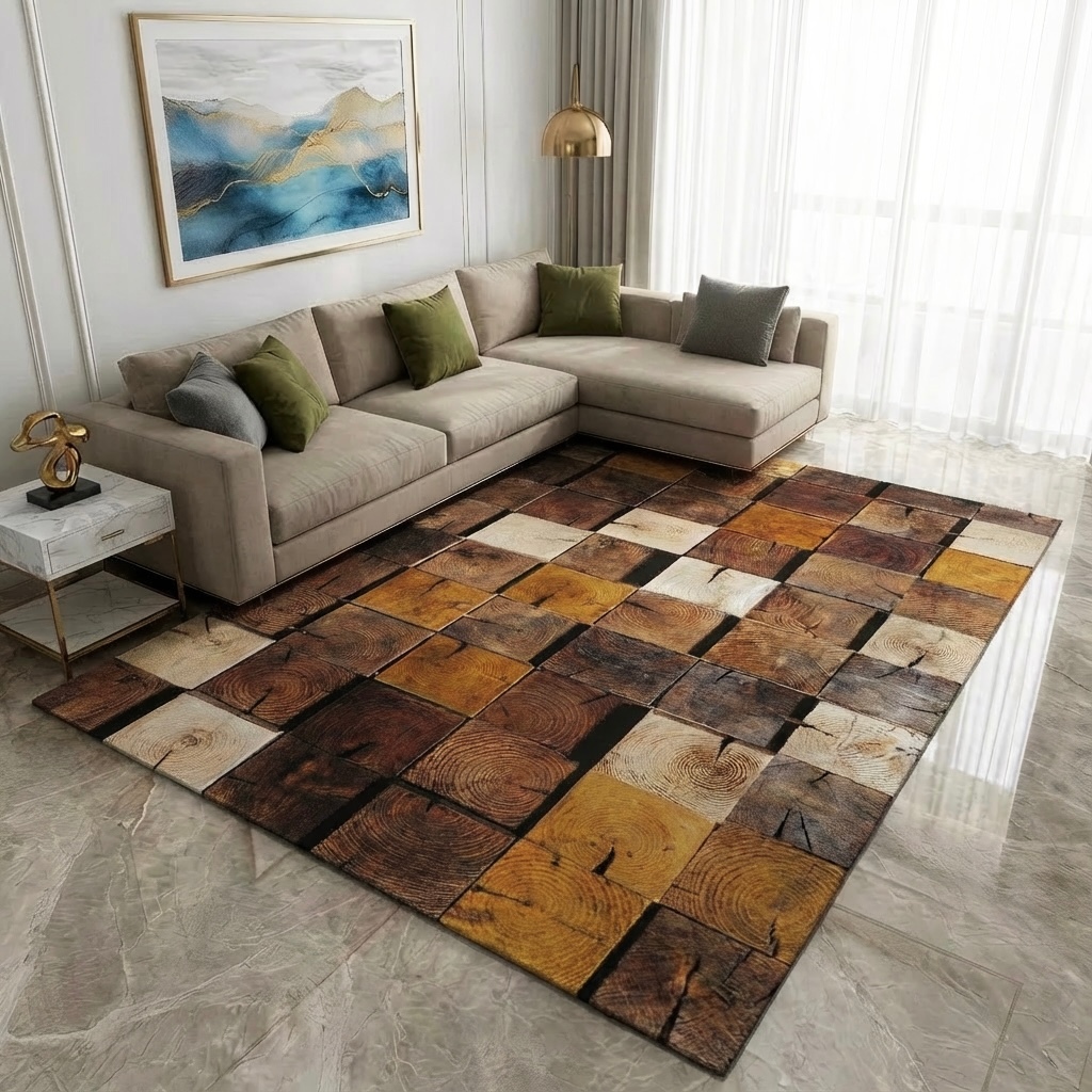 Tapete Belga Estampado 2,00 x 1,50m Para Sala Quarto De Luxo - Lançamentos Exclusivos