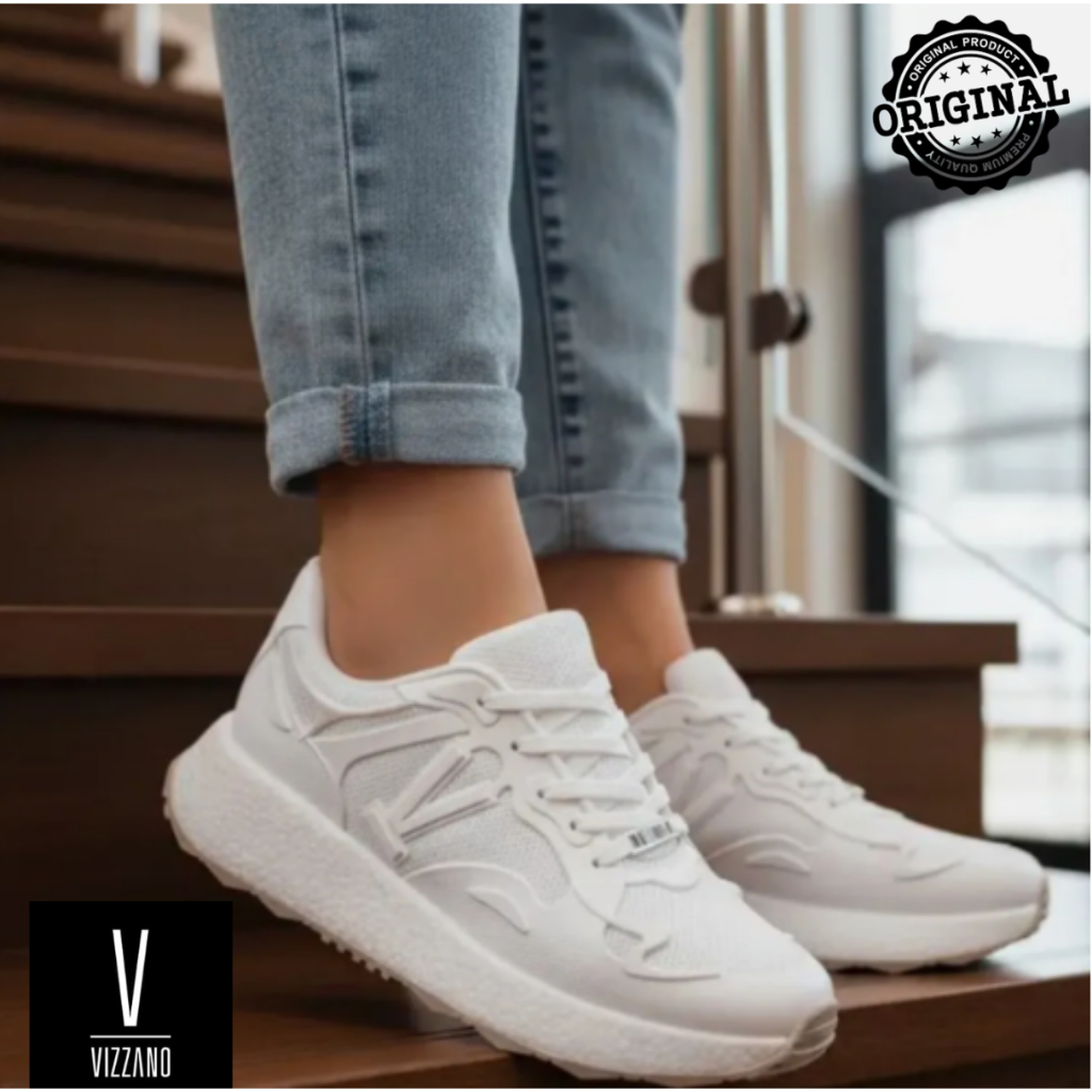 Tênis Vizzano Nylon Branco com solado ETPU Leve e Ultra Confortável |ORIGINAL| em Oferta na Shopee