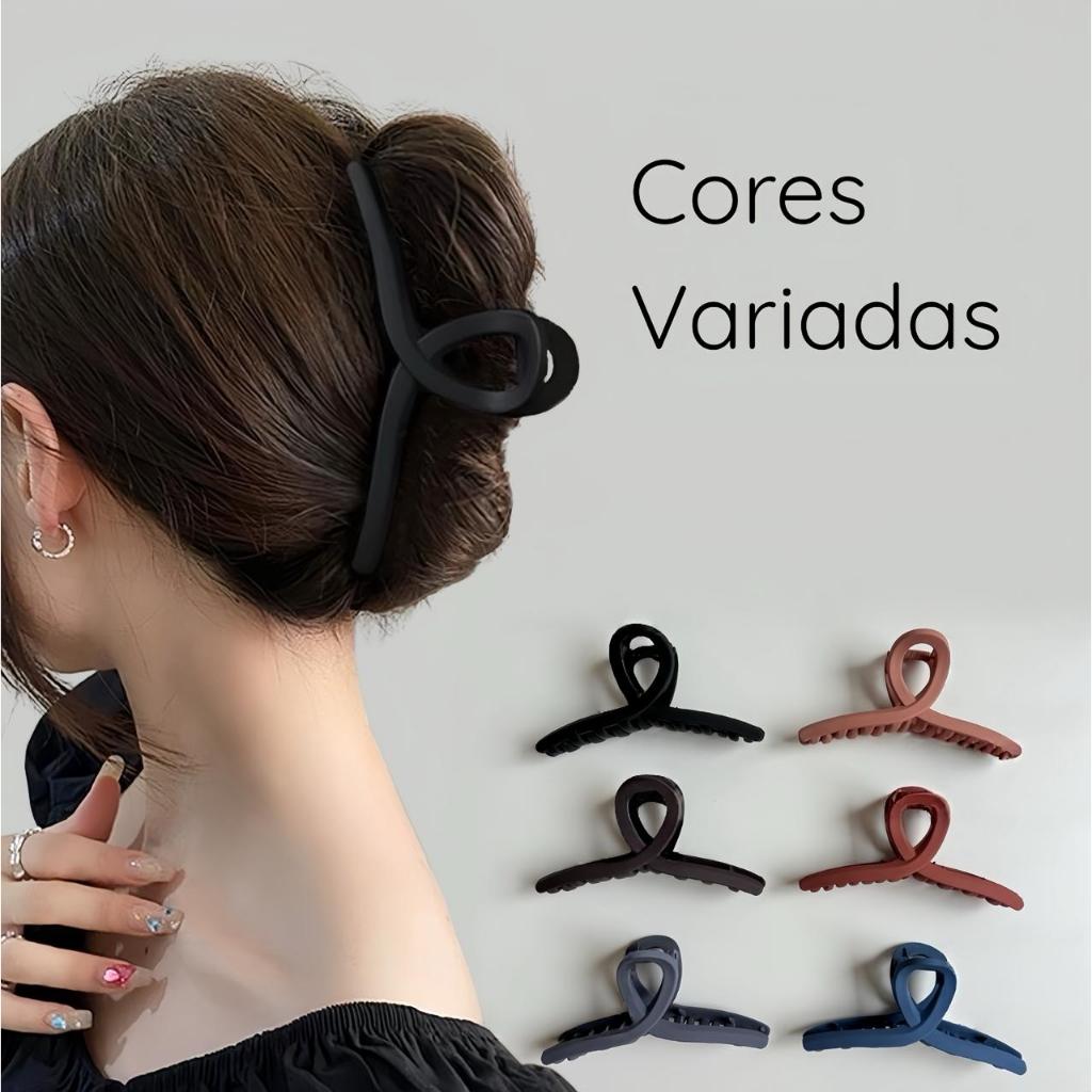 Piranha de Cabelo Elegante Estilo Coreano | Minimalista | Forte e Confortável -Look Sofisticado 11CM em Oferta na Shopee