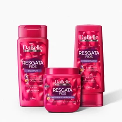 Kit Shampoo + Condicionador + Máscara 400g Resgata Fios - Dabelle Hair