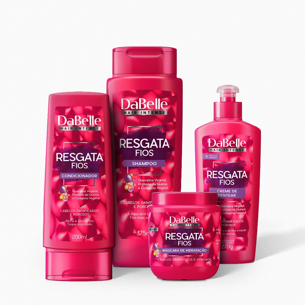 Kit Essencial Resgata Fios Dabelle Hair - 4 Produtos em Oferta na Shopee