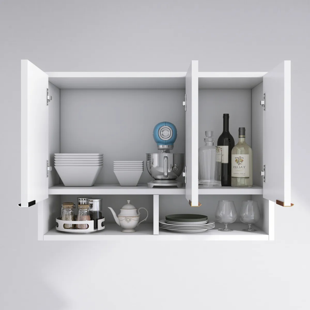 Móveis Armário Cozinha Móveis Aéreo 3 Porta Suspenso Nicho Parede Area Lavanderia Cor Branco — R$ 209,85 em Shopee
