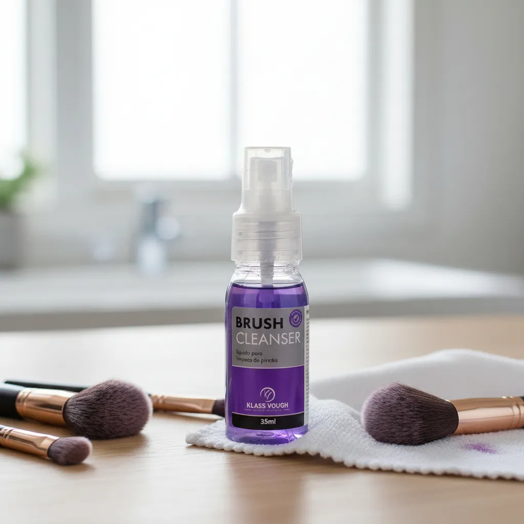 Higienizador Limpador Liquido de Pincel Brush Cleanser 35ml Klass Vough