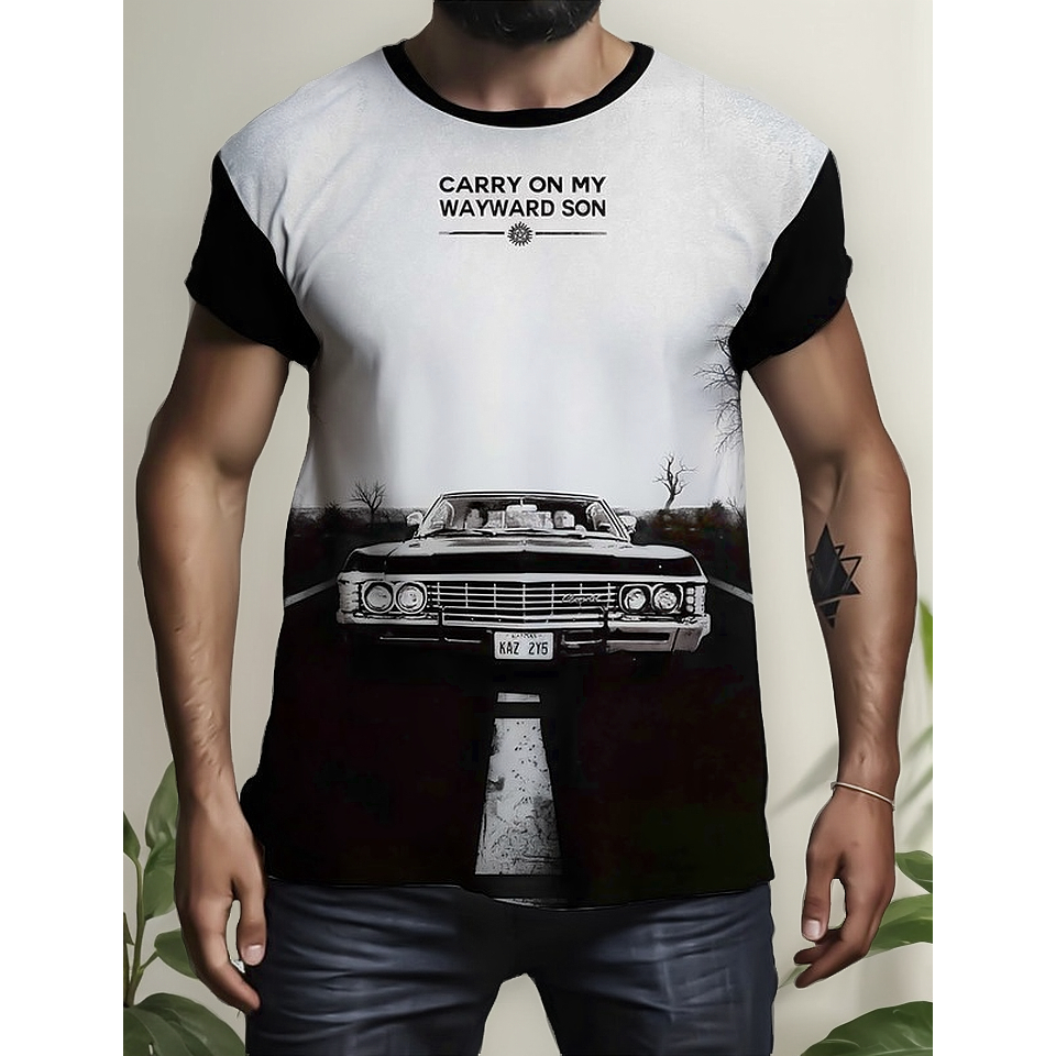 Camiseta camisa supernatural série dean e sam terror