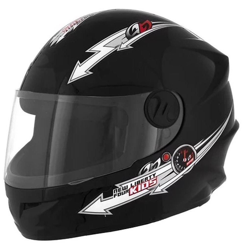 CAPACETE CRIANÇA LIBERTY FOUR KIDS (PRETO) (54)