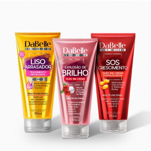 DaBelle Kit Trio 3 Produtos - Óleo em Creme em Oferta na Shopee
