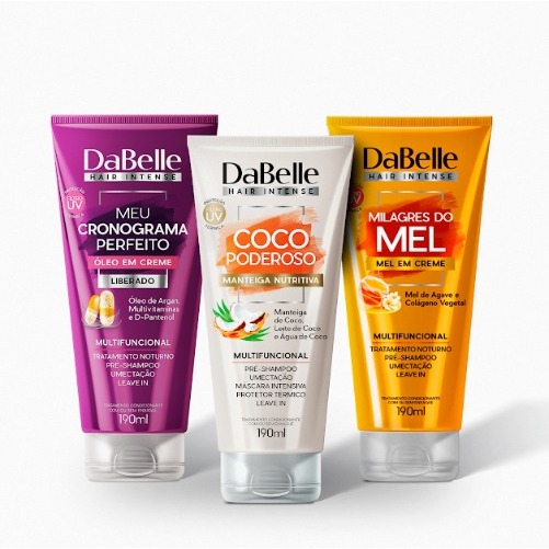 Dabelle Kit Trio Óleo em Creme - Super Kit em Oferta na Shopee