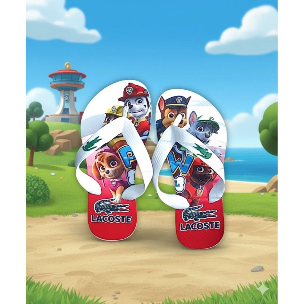 Chinelo Infantil Masculino Patrulia Canina confortavel antiderrapante em Oferta na Shopee