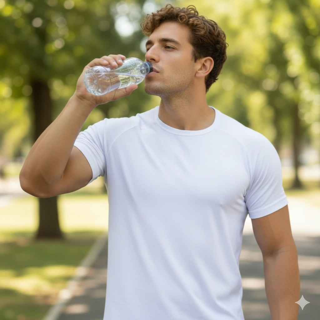 Camiseta Masculina de Treino – Dry Fit, Respirável e Proteção Solar