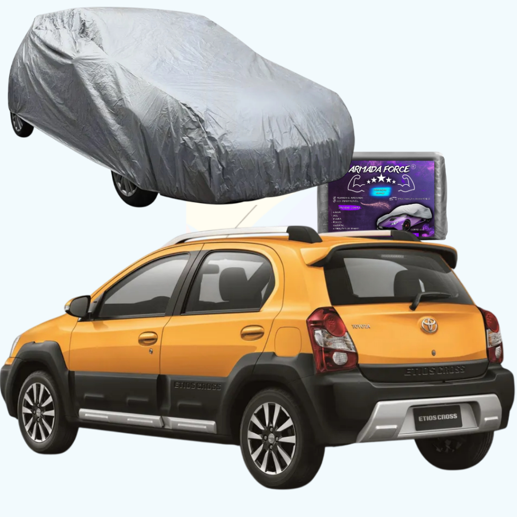 CAPA PARA COBRIR CARRO TOYOTA ETIOS CROSS 2014 A 2017 IMPERMEÁVEL COM FORRO E SEM FORRO;