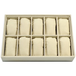 Bandeja Para 10 Relógios Porta Relógio Com 10 Almofadas em Veludo em Oferta na Shopee
