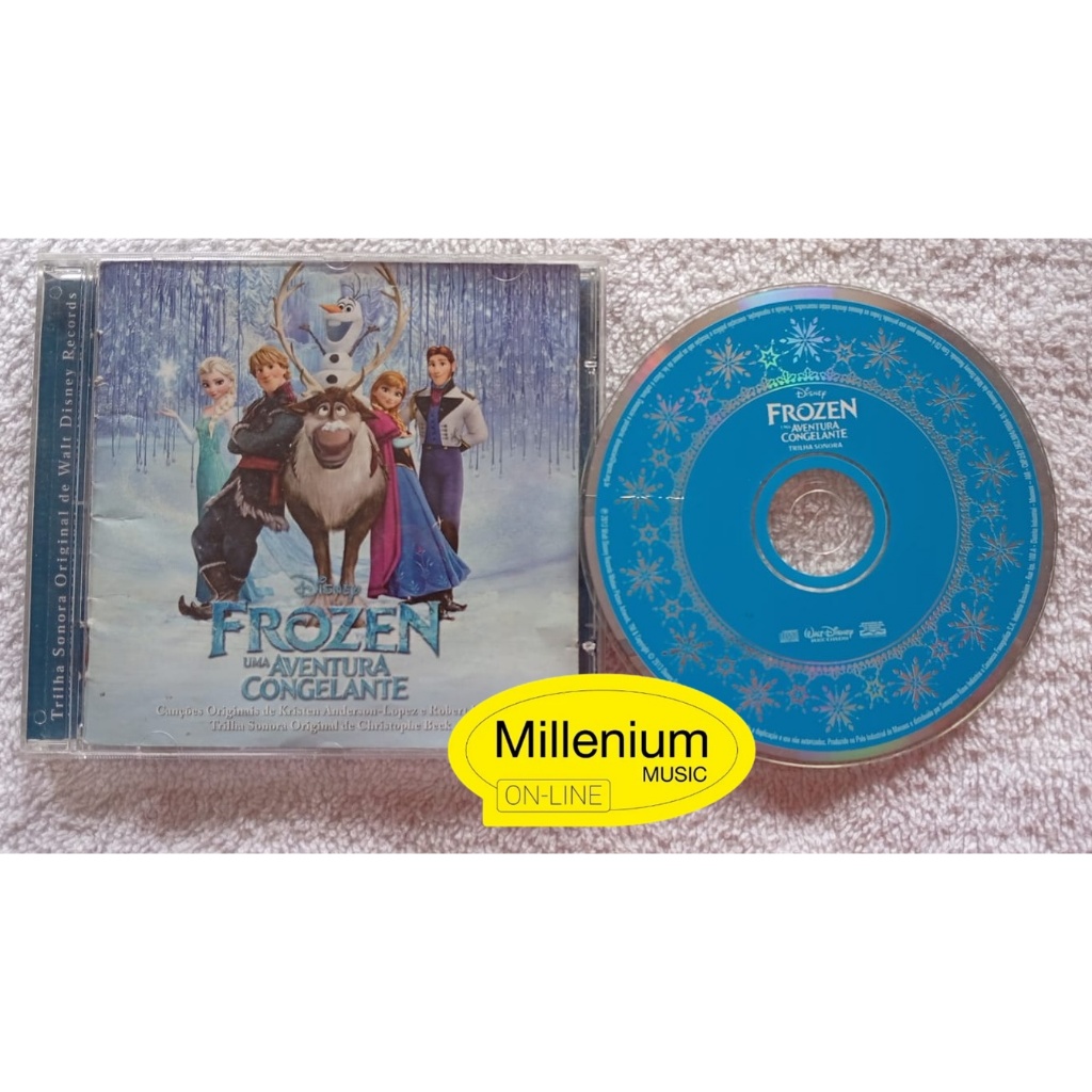 CD Frozen  Uma Aventura Congelante Trilha Sonora Do Filme 2013 Original Gravadora Colecionador Ótimo Estado