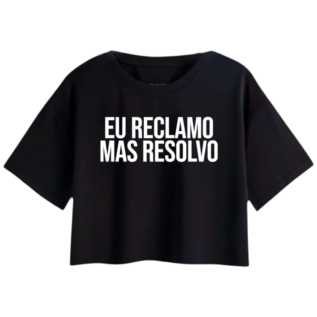 Cropped Oversized Academia Estampas Variadas 100% Algodão P ao GG