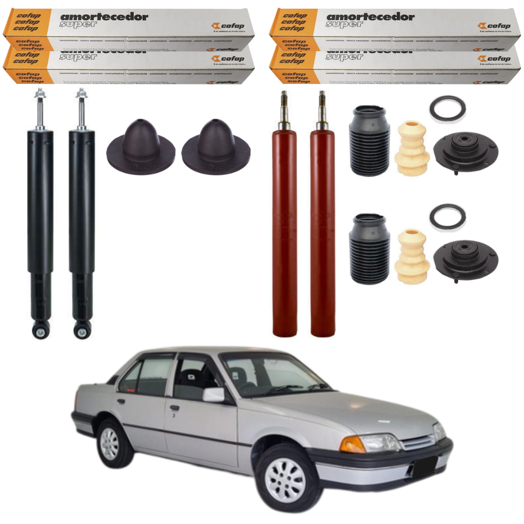 KIT 4 AMORTECEDOR MONZA 91 A 96 ORIGINAL COFAP + KITS