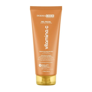 Dermachem Gel Faciel Vitamina C para Rosto ajuda na Hidratação Firmeza Clareamento e Rugas em Oferta na Shopee