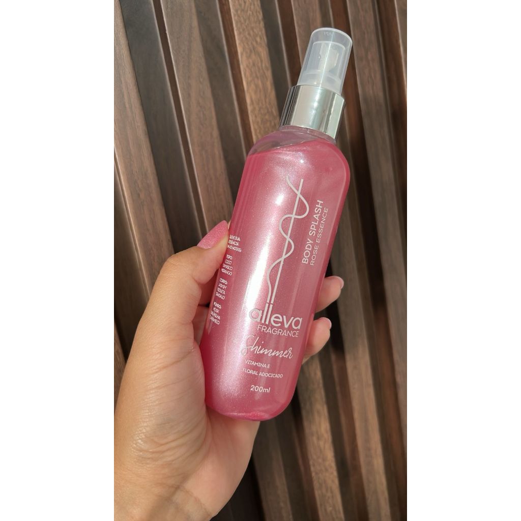 Body Splash Alleva- Rose Essence 200ml. em Oferta na Shopee