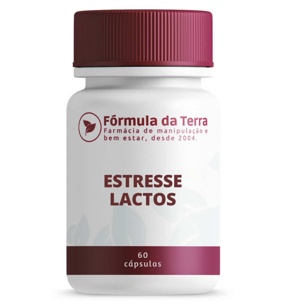Estresse Lactos - Probiótico - 60 Cápsulas - Ansiedade e Equilíbrio Emocional