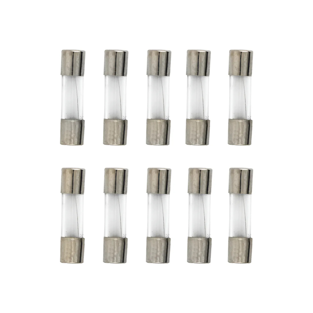 Kit Com 10 Fusível de Vidro 1A 5x20mm 250V Pequeno