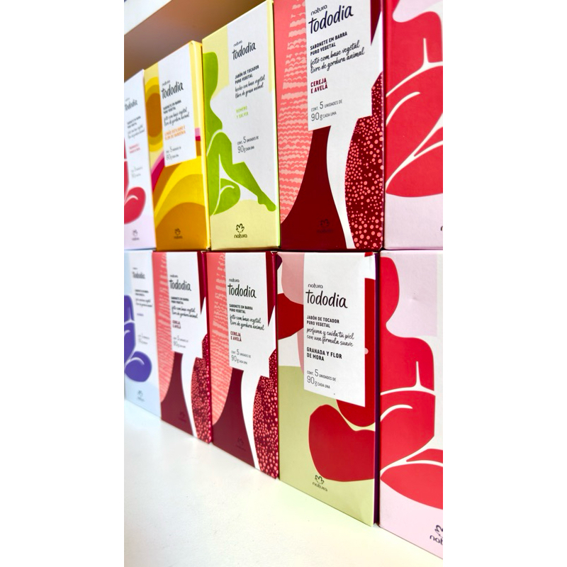 Combo 5 Caixas de Sabonete Natura Tododia ORIGINAL LACRADO Fragrâncias Diversas