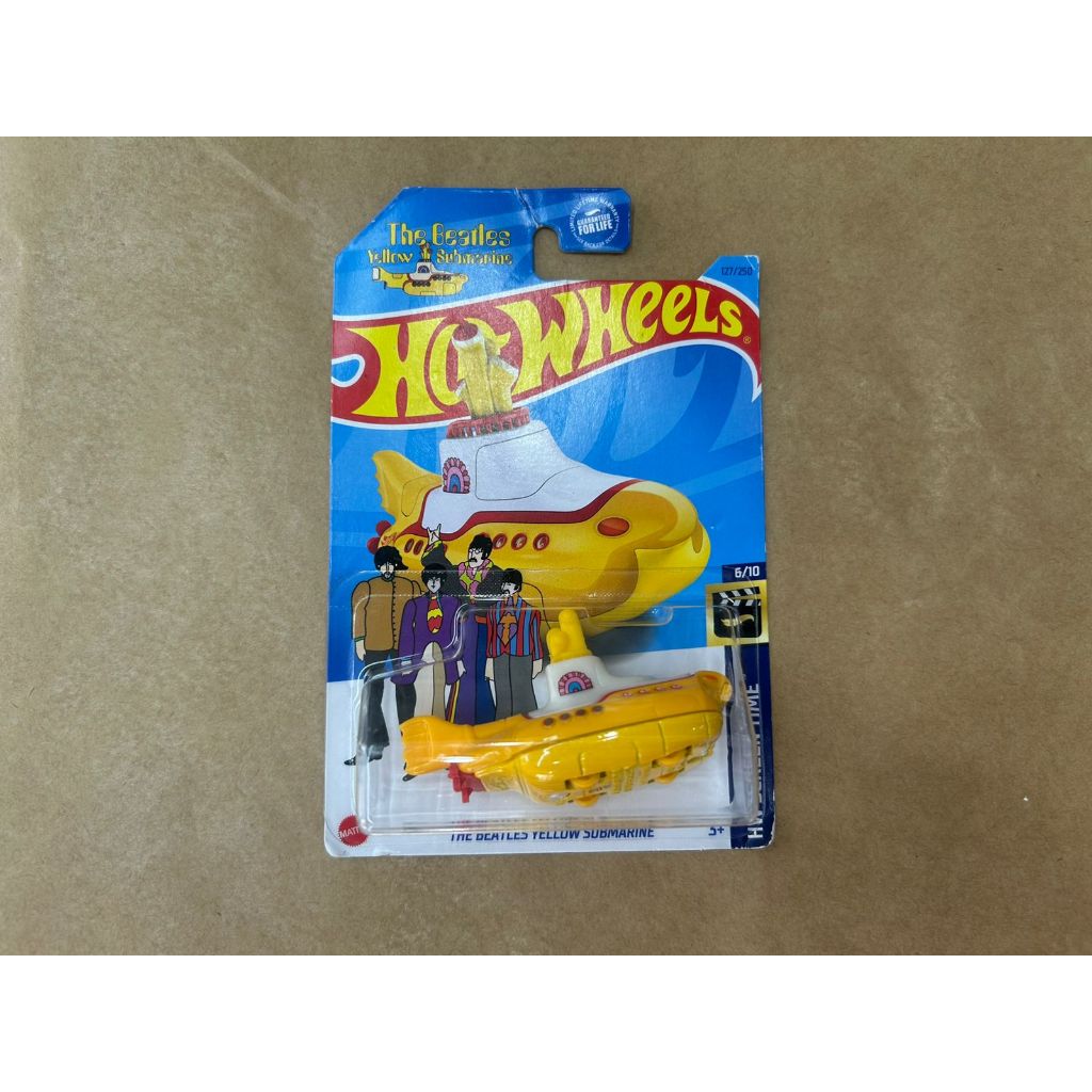Miniatura Carrinho Yellow Submarine Beatles Hot Wheels Submarino Amarelo
