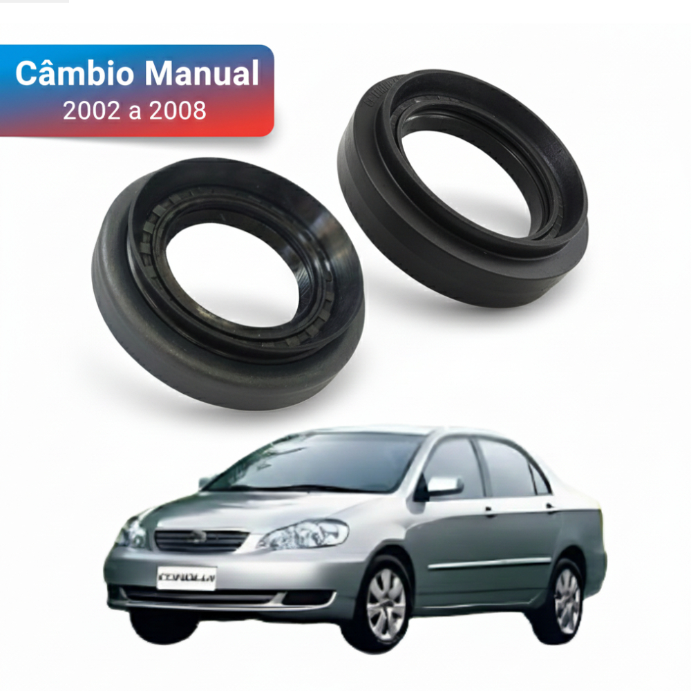 Retentor Saída Semi-eixo Lateral Câmbio Tulipa Corolla Manual 2002 a 2008.