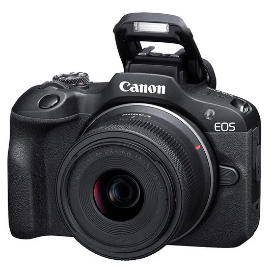 Câmera Canon Eos R100 Mirrorless 4k Com Lente Rf-s 18-45mm