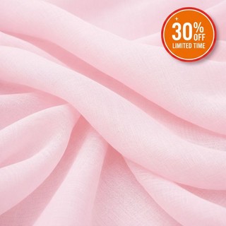 Tecido Voal 100% Poliéster Rosa Bebê - 3m x 1m - Ideal para Cortinas, Decoração e Festas - 30% OFF