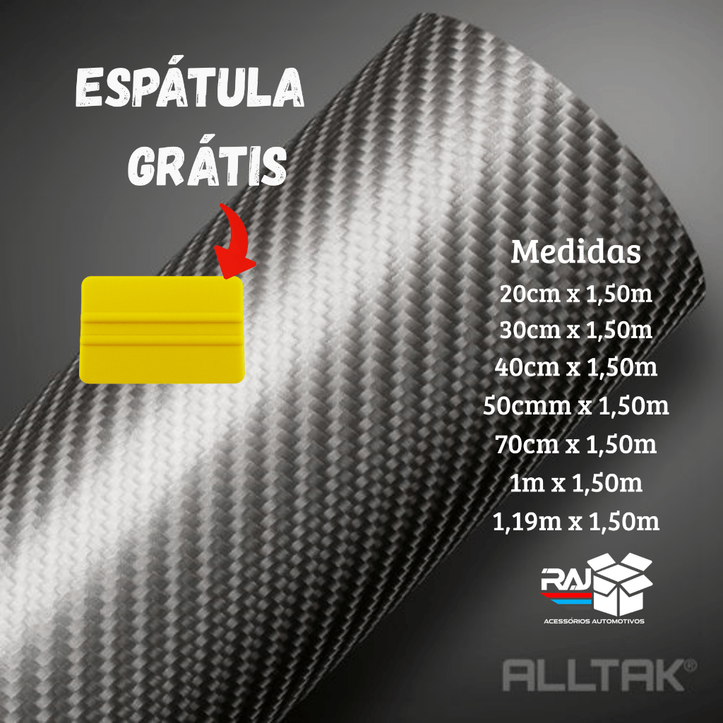 Adesivo fibra de carbono Grafite 4D - Alltak, envelopamento, retrovisor, soleira, carro em Oferta na Shopee