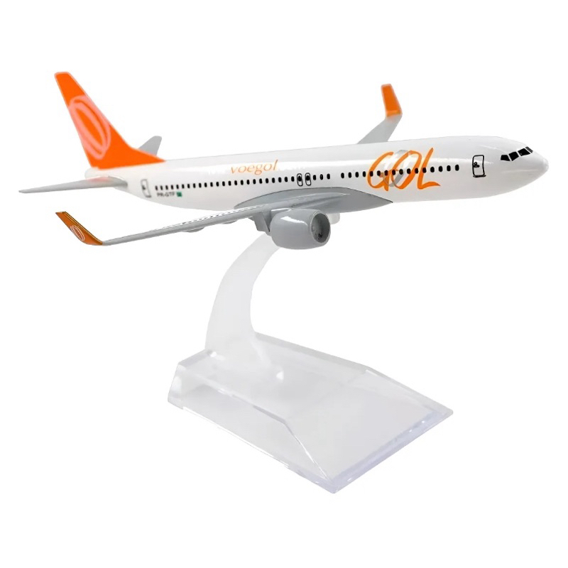 Miniatura Avião Gol Boeing 737 Metal
