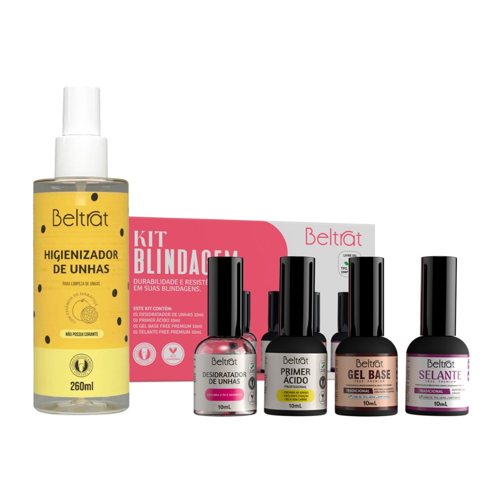Beltrat - Kit Blindagem + Prep Higienizador Maracujá 260ml Lançamento