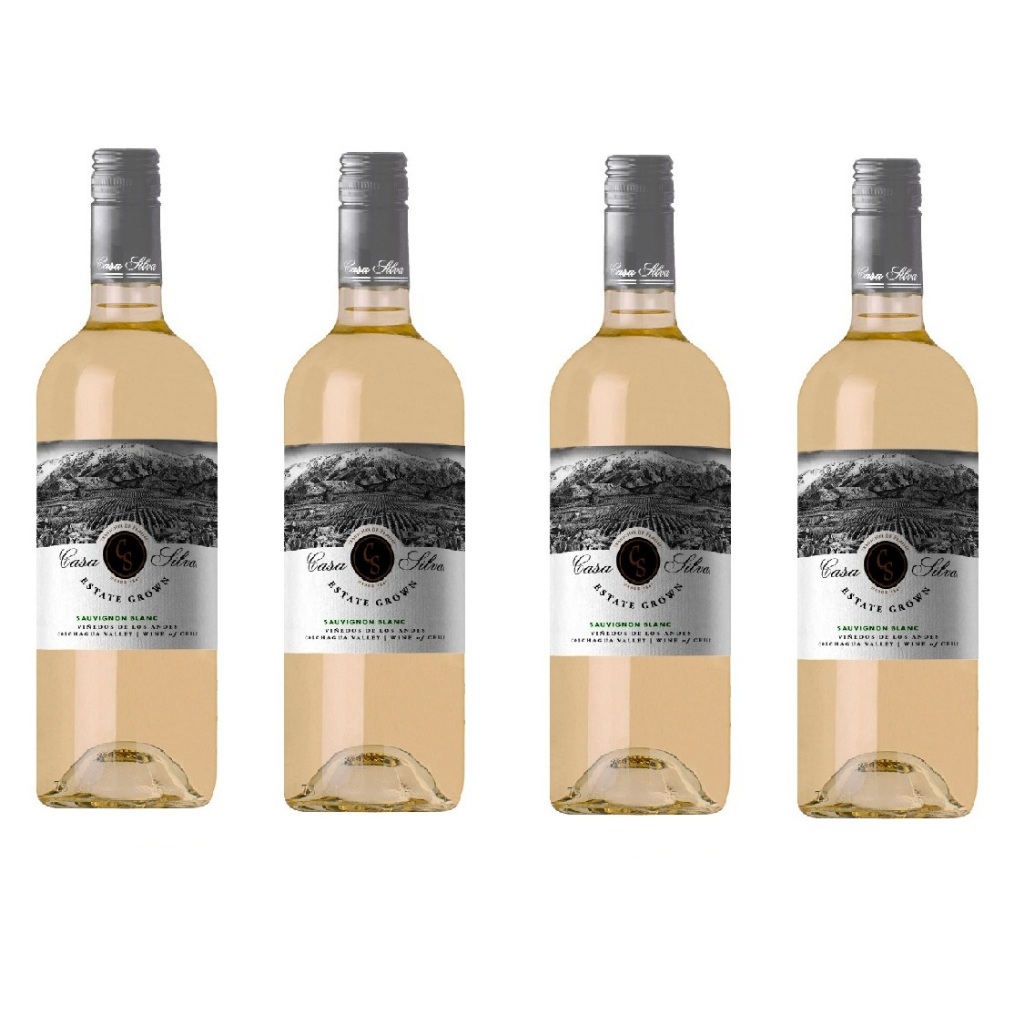 Kit 04 Vinho Branco Chileno Casa Silva Linha Estate Grow Sauvgnion Blanc 375 ml Meia Garrafa em Oferta na Shopee