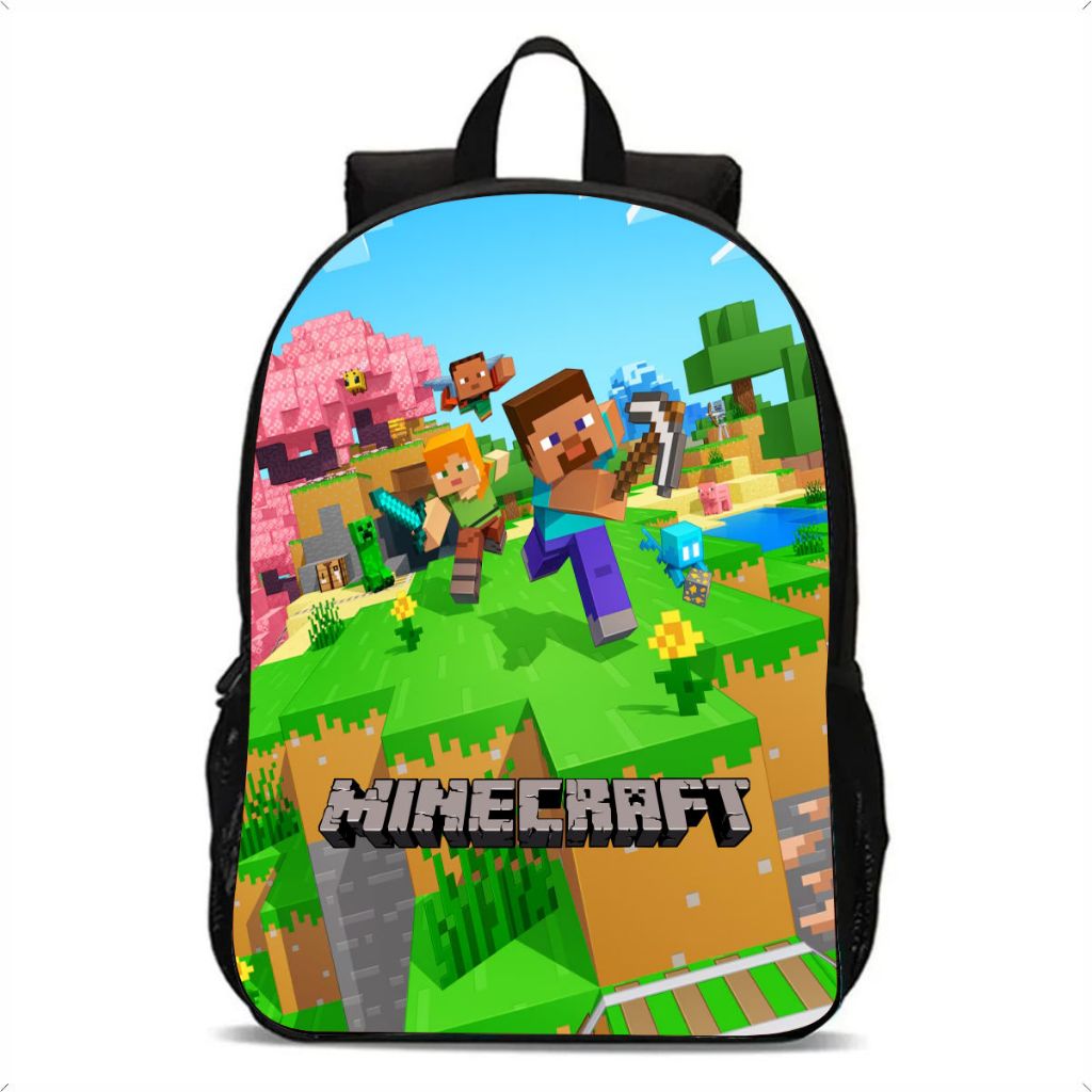Mochila Infantil Personalizada JOGOS Minecraft.