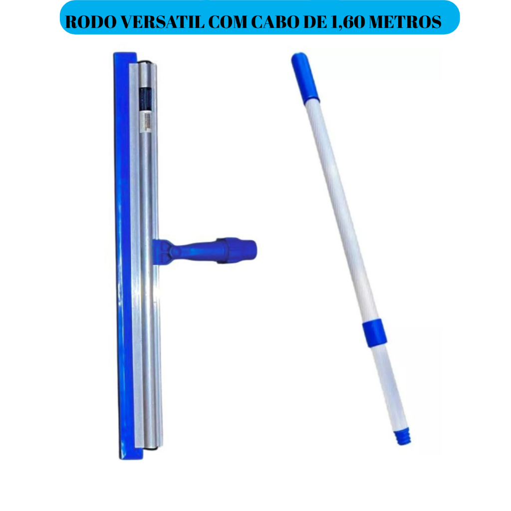 RODO TWISTER ARTICULADO, VERSATIL DE ALUMINIO COM CABO 1,60 METROS