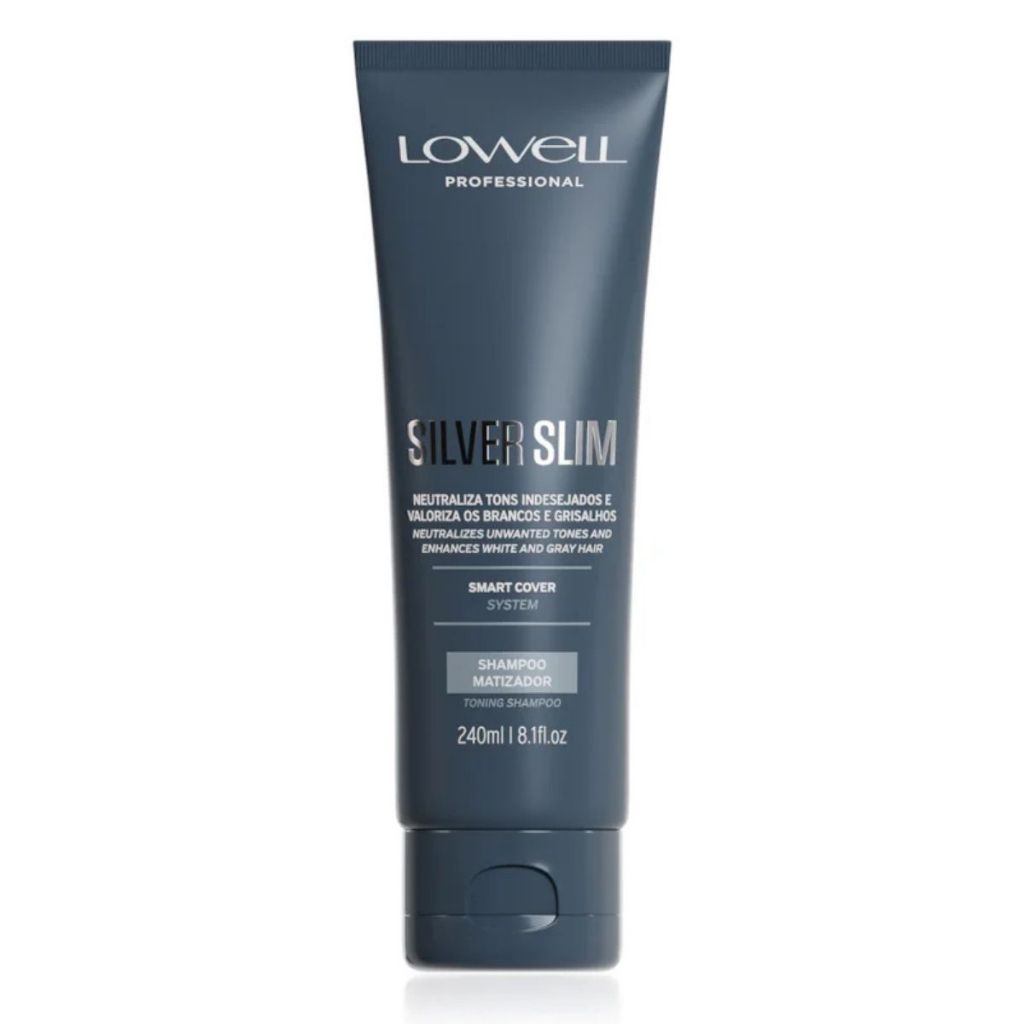 Shampoo Hidratante Silver Slim Grisalhos 240ml Lowell