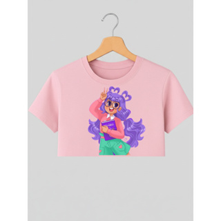Cropped Infantil Feminino Personagem Diário de Uma Princesa Desastrada Look Camiseta Casual Presente em Oferta na Shopee