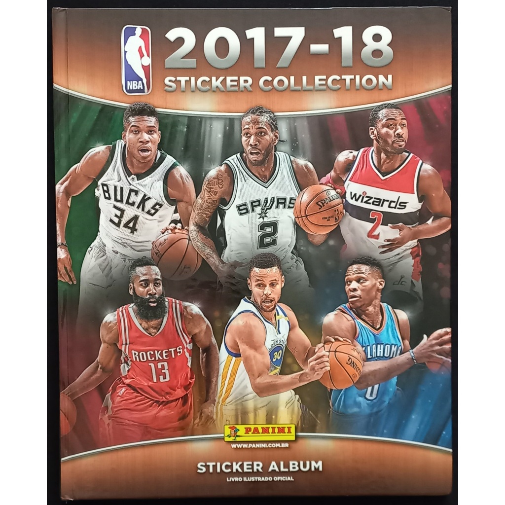Álbum de figurinhas NBA 2017-18 CAPA DURA INCOMPLETO (faltam 160 figurinhas)