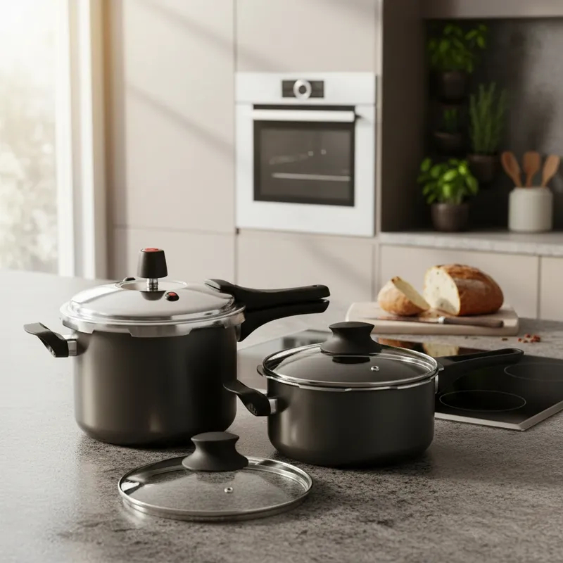 Kit 2 Panelas De Pressao 4,5L e 3L Antiaderente Cozillar